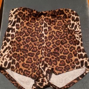 Leopard print shorts